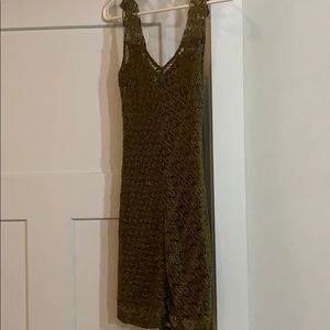 Green free people dress